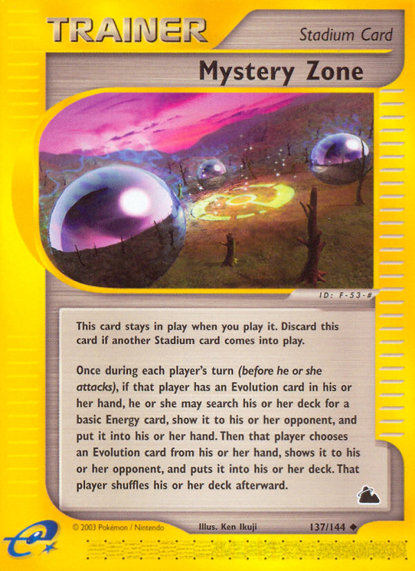Mystery Zone (137/144) [Skyridge] | Jomio and Rueliete's Cards and Comics