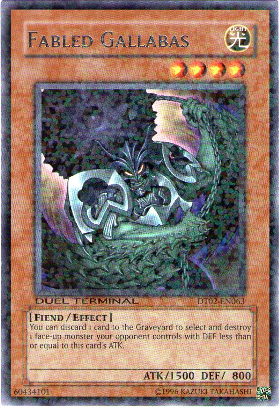 Fabled Gallabas [DT02-EN063] Rare | Jomio and Rueliete's Cards and Comics