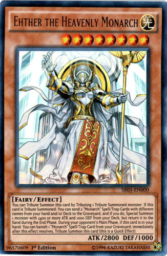 Ehther the Heavenly Monarch [SR01-EN000] Ultra Rare | Jomio and Rueliete's Cards and Comics