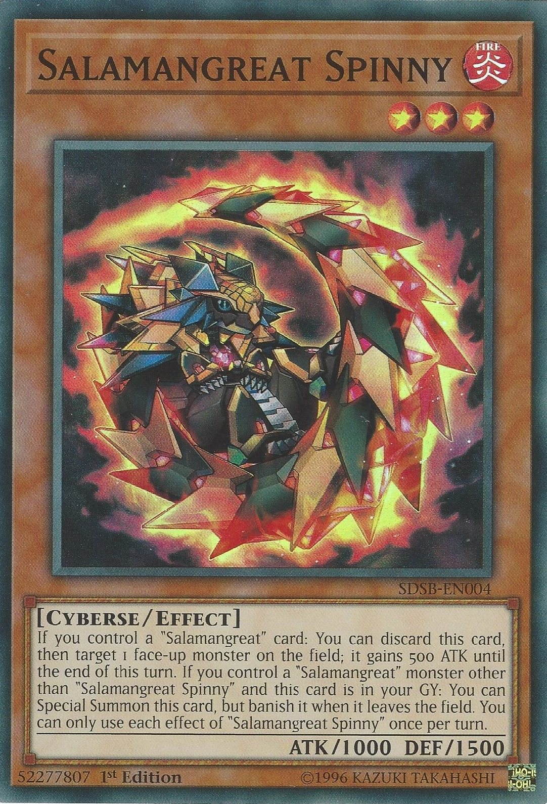 Salamangreat Spinny [SDSB-EN004] Super Rare | Jomio and Rueliete's Cards and Comics