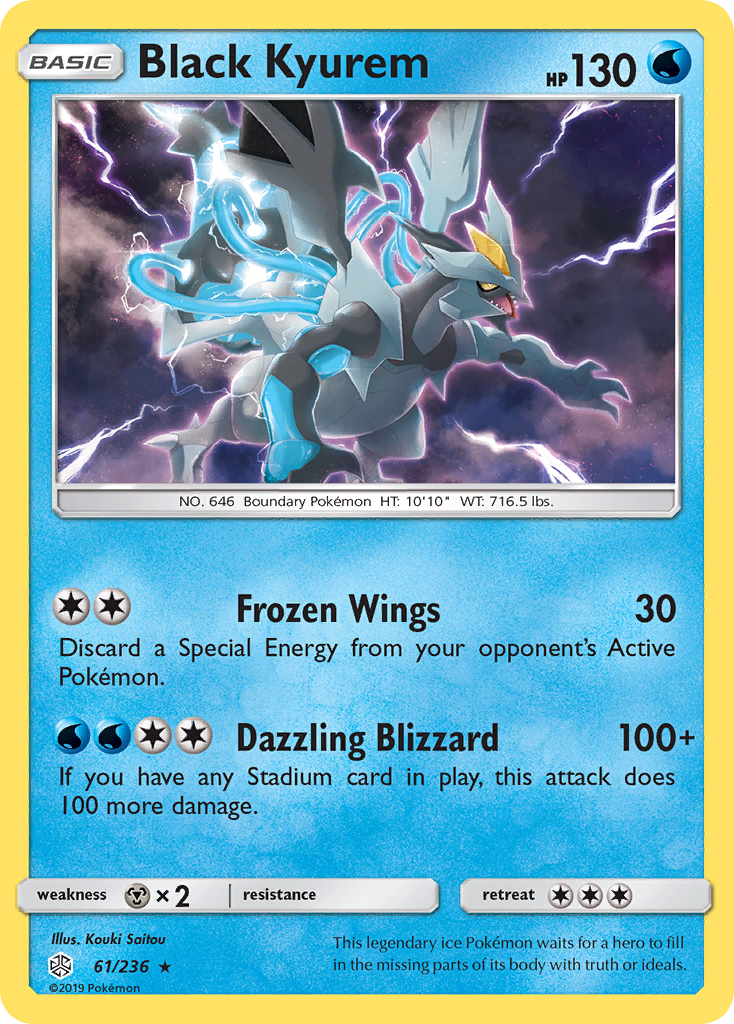 Black Kyurem (61/236) [Sun & Moon: Cosmic Eclipse] | Jomio and Rueliete's Cards and Comics