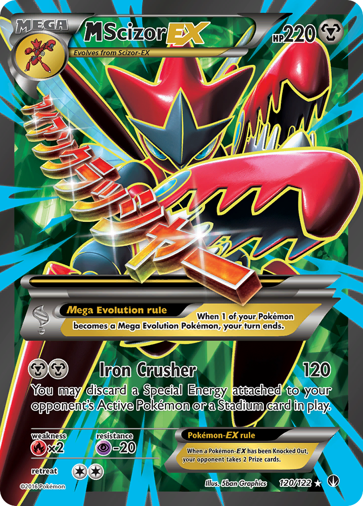 M Scizor EX (120/122) [XY: BREAKpoint] | Jomio and Rueliete's Cards and Comics