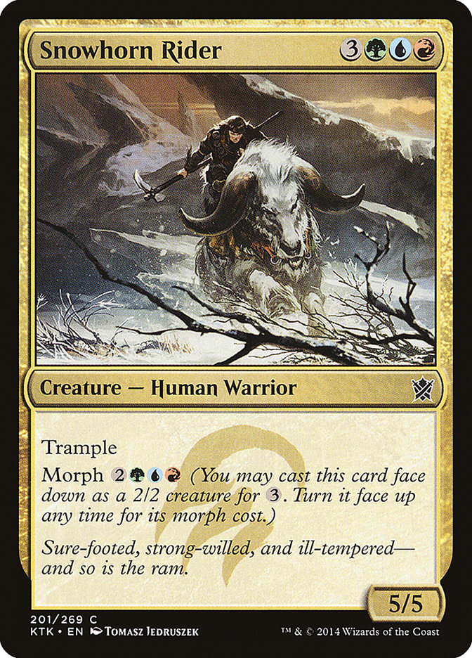 Snowhorn Rider [Khans of Tarkir] | Jomio and Rueliete's Cards and Comics