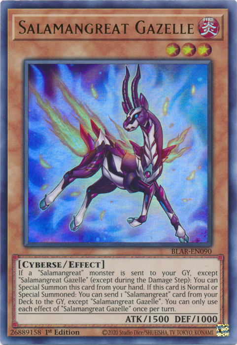 Salamangreat Gazelle [BLAR-EN090] Ultra Rare | Jomio and Rueliete's Cards and Comics