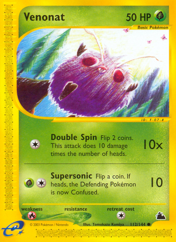 Venonat (112/144) [Skyridge] | Jomio and Rueliete's Cards and Comics