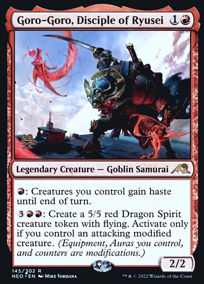 Goro-Goro, Disciple of Ryusei [Kamigawa: Neon Dynasty Prerelease Promos] | Jomio and Rueliete's Cards and Comics
