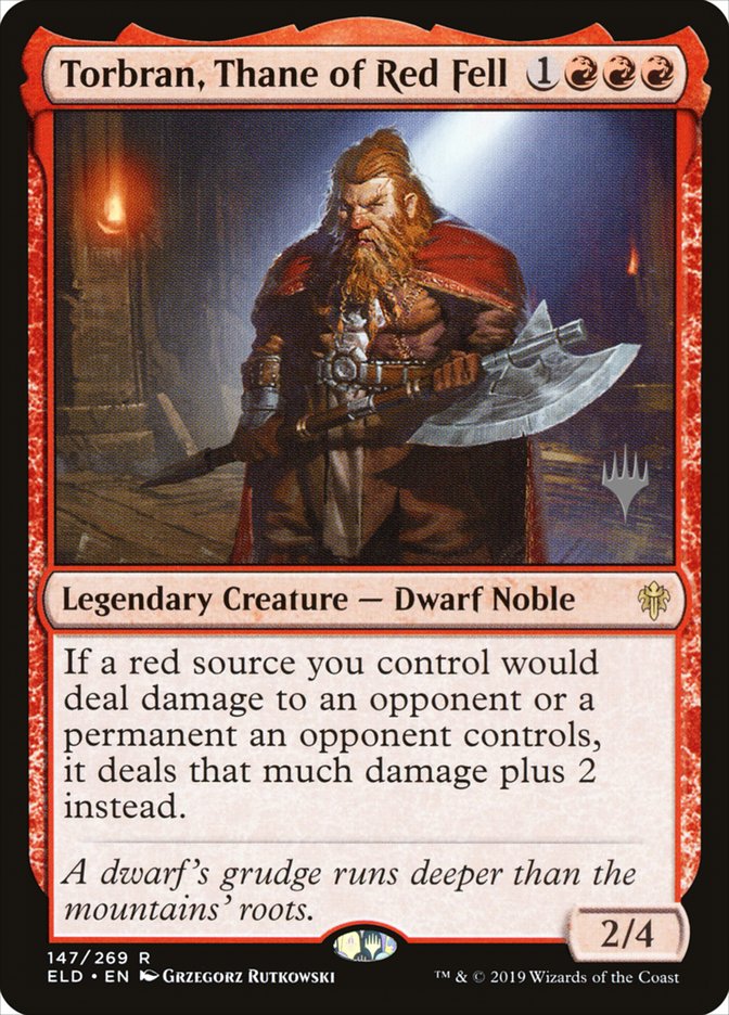 Torbran, Thane of Red Fell (Promo Pack) [Throne of Eldraine Promos] | Jomio and Rueliete's Cards and Comics