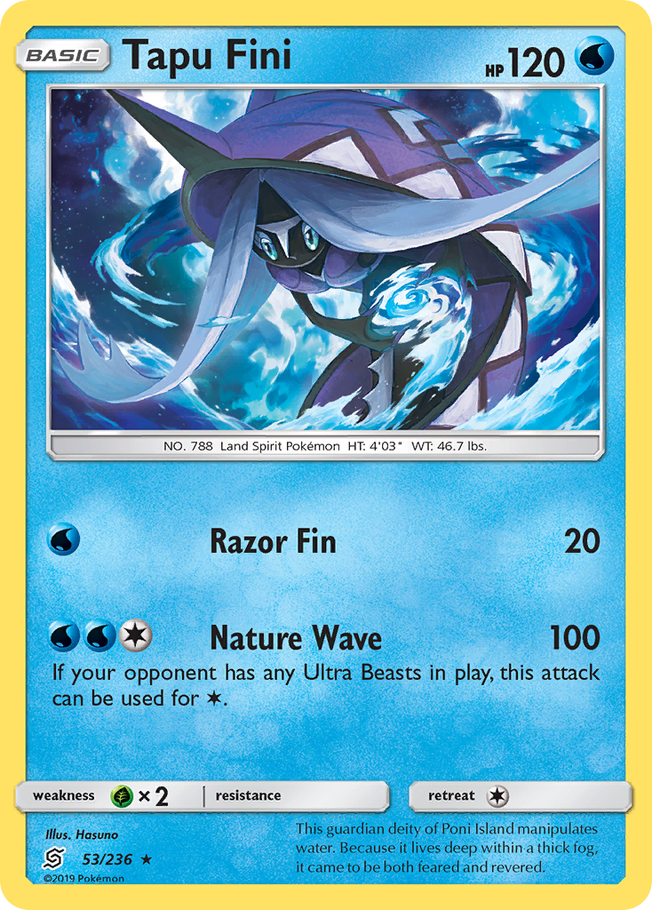 Tapu Fini (53/236) [Sun & Moon: Unified Minds] | Jomio and Rueliete's Cards and Comics