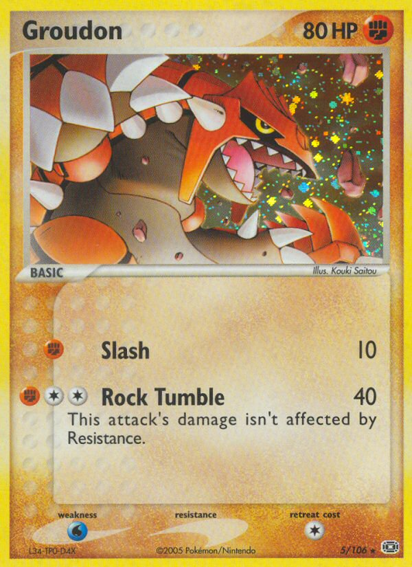 Groudon (5/106) [EX: Emerald] | Jomio and Rueliete's Cards and Comics