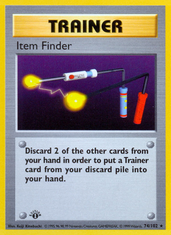 Item Finder (74/102) (Shadowless) [Base Set 1st Edition] | Jomio and Rueliete's Cards and Comics