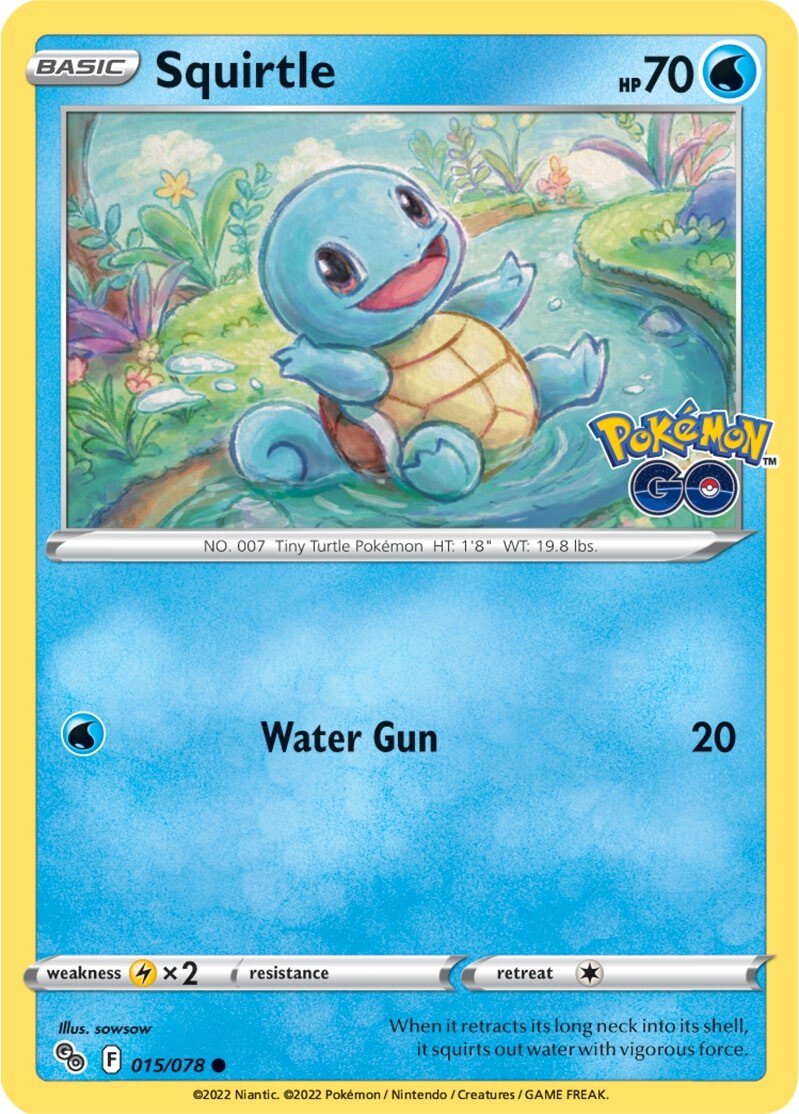 Squirtle (015/078) [Pokémon GO] | Jomio and Rueliete's Cards and Comics