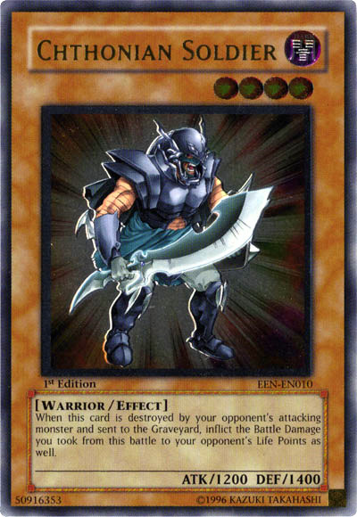 Chthonian Soldier [EEN-EN010] Ultimate Rare | Jomio and Rueliete's Cards and Comics