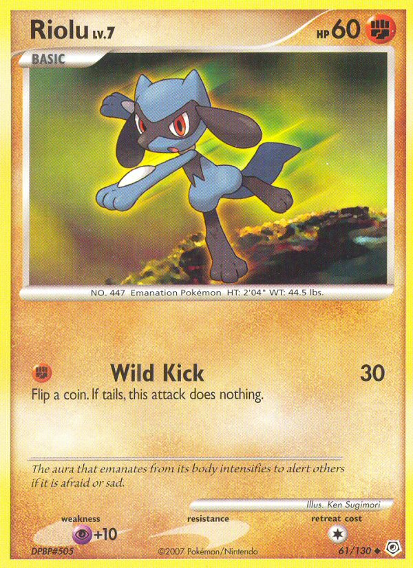 Riolu (61/130) [Diamond & Pearl: Base Set] | Jomio and Rueliete's Cards and Comics