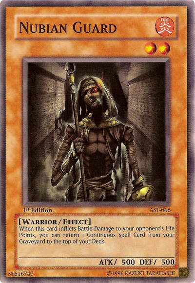 Nubian Guard [AST-066] Common | Jomio and Rueliete's Cards and Comics