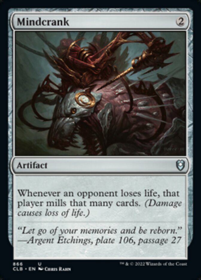 Mindcrank [Commander Legends: Battle for Baldur's Gate] | Jomio and Rueliete's Cards and Comics