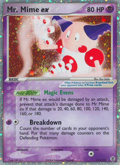 Mr. Mime ex (111/112) [EX: FireRed & LeafGreen] | Jomio and Rueliete's Cards and Comics