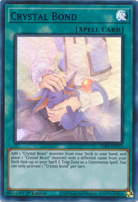Crystal Bond (Blue) [LDS1-EN112] Ultra Rare | Jomio and Rueliete's Cards and Comics