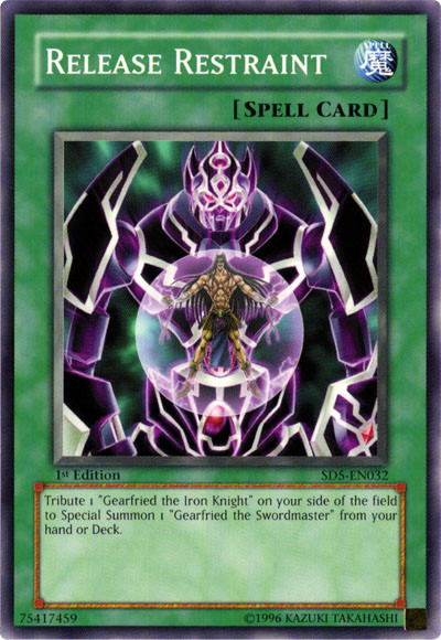 Release Restraint [SD5-EN032] Common | Jomio and Rueliete's Cards and Comics