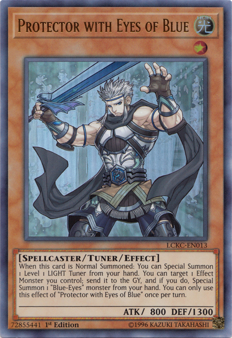 Protector with Eyes of Blue [LCKC-EN013] Ultra Rare | Jomio and Rueliete's Cards and Comics