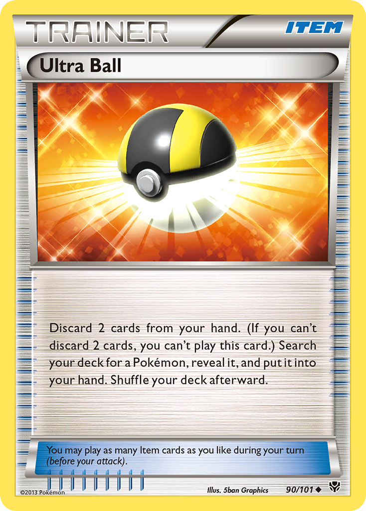 Ultra Ball (90/101) [Black & White: Plasma Blast] | Jomio and Rueliete's Cards and Comics