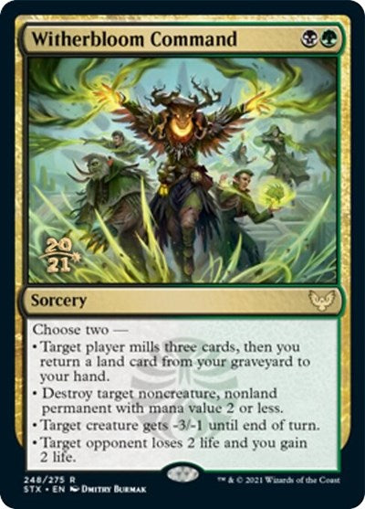 Witherbloom Command [Strixhaven: School of Mages Prerelease Promos] | Jomio and Rueliete's Cards and Comics