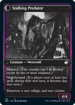 Shady Traveler // Stalking Predator [Innistrad: Double Feature] | Jomio and Rueliete's Cards and Comics