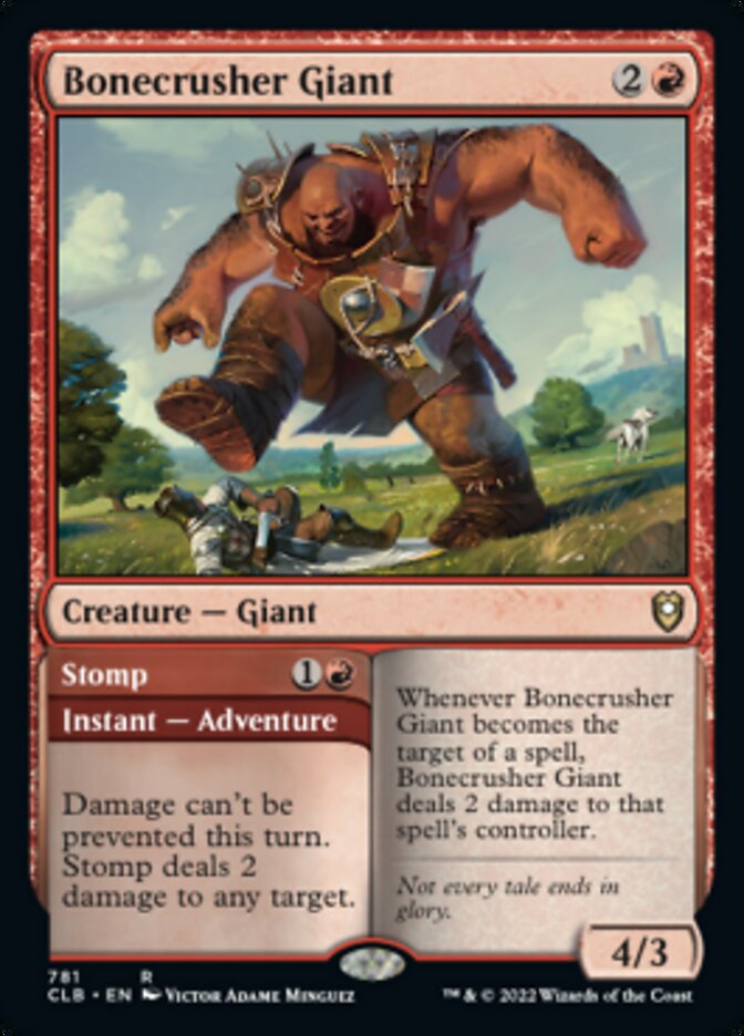 Bonecrusher Giant // Stomp [Commander Legends: Battle for Baldur's Gate] | Jomio and Rueliete's Cards and Comics
