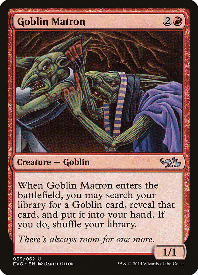 Goblin Matron (Elves vs. Goblins) [Duel Decks Anthology] | Jomio and Rueliete's Cards and Comics