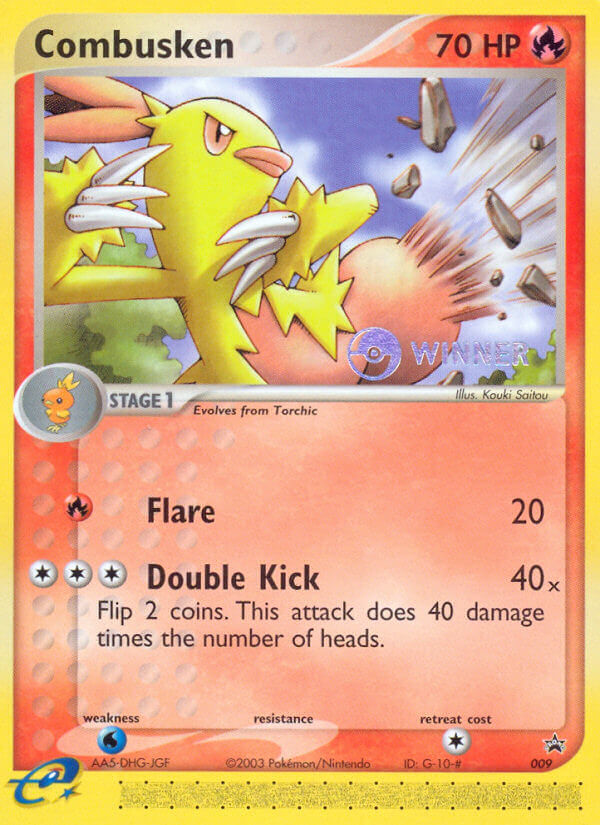 Combusken (009) [Nintendo: Black Star Promos] | Jomio and Rueliete's Cards and Comics