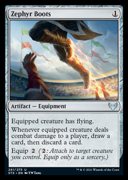 Zephyr Boots [Strixhaven: School of Mages] | Jomio and Rueliete's Cards and Comics