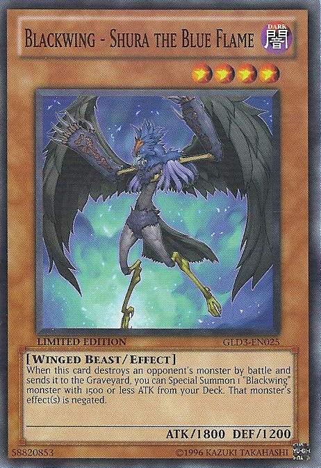 Blackwing - Shura the Blue Flame [GLD3-EN025] Common | Jomio and Rueliete's Cards and Comics
