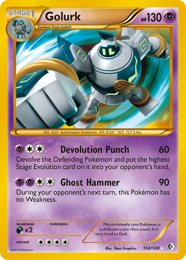 Golurk (150/149) [Black & White: Boundaries Crossed] | Jomio and Rueliete's Cards and Comics