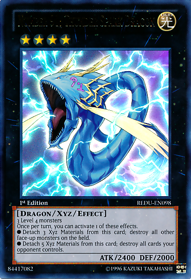 Number 91: Thunder Spark Dragon [REDU-EN098] Ultra Rare | Jomio and Rueliete's Cards and Comics