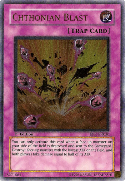 Chthonian Blast [EEN-EN050] Ultimate Rare | Jomio and Rueliete's Cards and Comics
