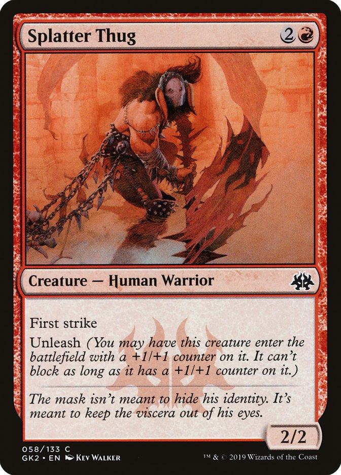 Splatter Thug [Ravnica Allegiance Guild Kit] | Jomio and Rueliete's Cards and Comics