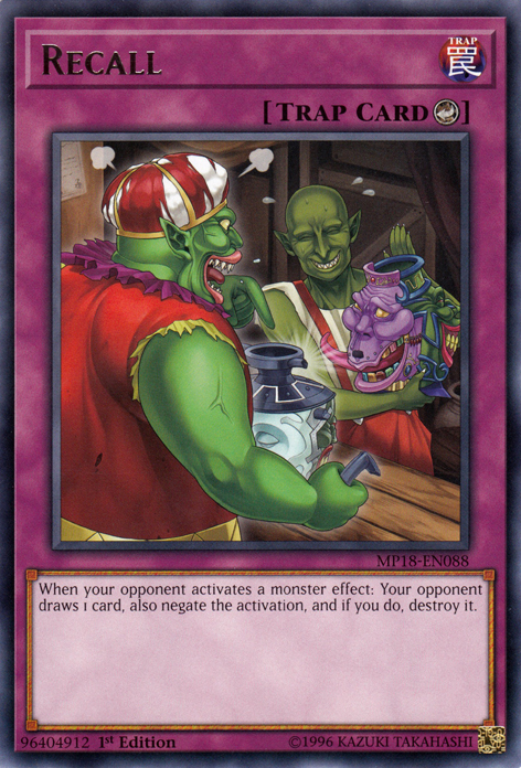 Recall [MP18-EN088] Rare | Jomio and Rueliete's Cards and Comics
