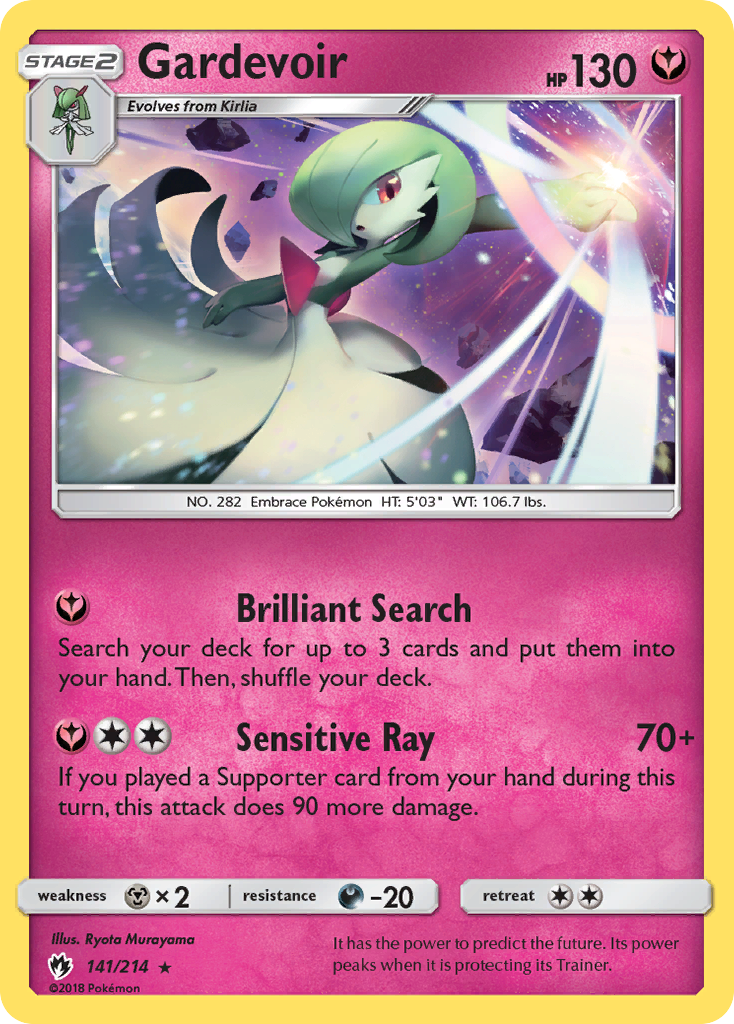 Gardevoir (141/214) [Sun & Moon: Lost Thunder] | Jomio and Rueliete's Cards and Comics