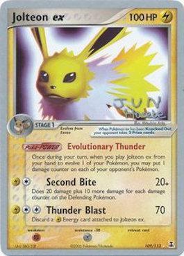 Jolteon ex (109/113) (Flyvees - Jun Hasebe) [World Championships 2007] | Jomio and Rueliete's Cards and Comics