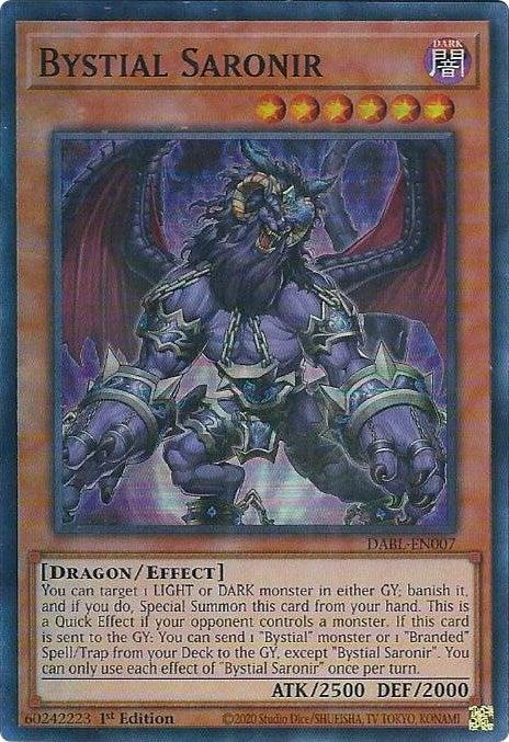 Bystial Saronir [DABL-EN007] Super Rare | Jomio and Rueliete's Cards and Comics