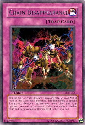 Chain Disappearance [IOC-052] Rare | Jomio and Rueliete's Cards and Comics