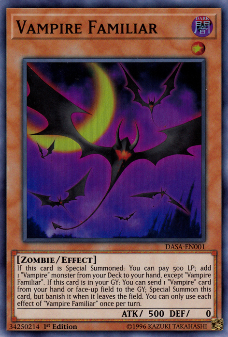 Vampire Familiar [DASA-EN001] Super Rare | Jomio and Rueliete's Cards and Comics