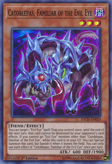 Catoblepas, Familiar of the Evil Eye [INCH-EN029] Super Rare | Jomio and Rueliete's Cards and Comics