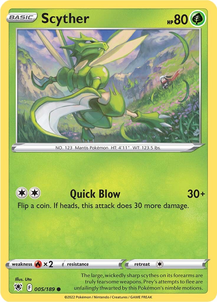 Scyther (005/189) [Sword & Shield: Astral Radiance] | Jomio and Rueliete's Cards and Comics
