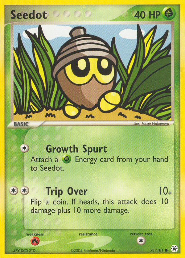 Seedot (71/101) [EX: Hidden Legends] | Jomio and Rueliete's Cards and Comics