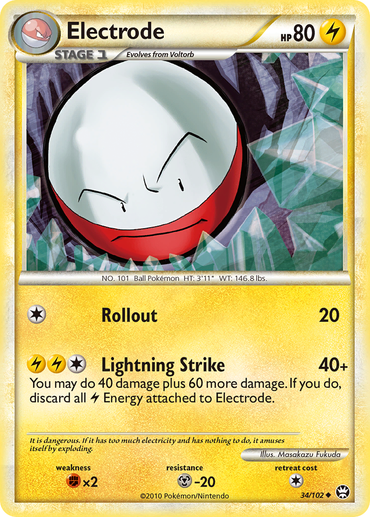 Electrode (34/102) [HeartGold & SoulSilver: Triumphant] | Jomio and Rueliete's Cards and Comics