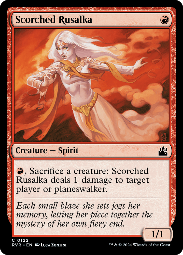 Scorched Rusalka [Ravnica Remastered] | Jomio and Rueliete's Cards and Comics