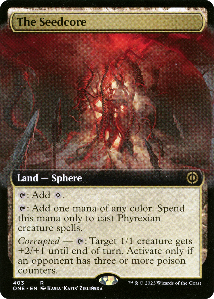 The Seedcore (Extended Art) [Phyrexia: All Will Be One] | Jomio and Rueliete's Cards and Comics