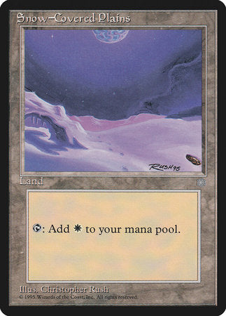 Snow-Covered Plains [Ice Age] | Jomio and Rueliete's Cards and Comics