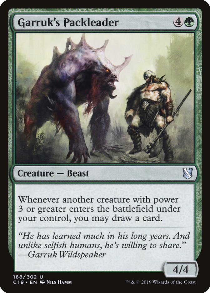 Garruk's Packleader [Commander 2019] | Jomio and Rueliete's Cards and Comics