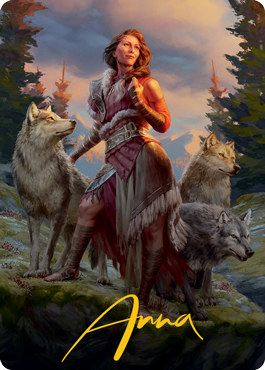 Arlinn, the Pack's Hope 1 Art Card (Gold-Stamped Signature) [Innistrad: Midnight Hunt Art Series] | Jomio and Rueliete's Cards and Comics